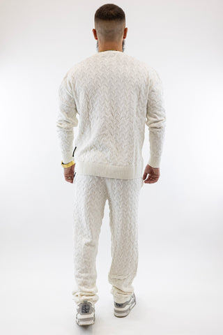 Conjunto Branco Snug Knit Gianni Kavanagh