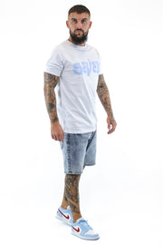 Seven T-Shirt white blue