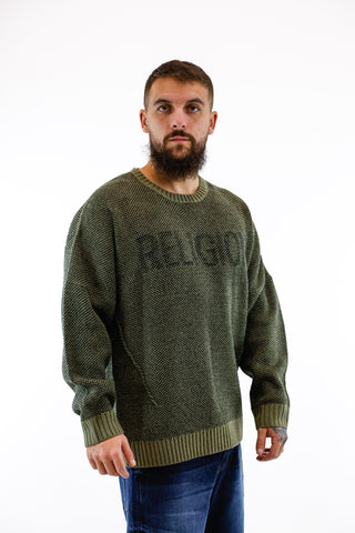 Camisola Verde Oversized Religion