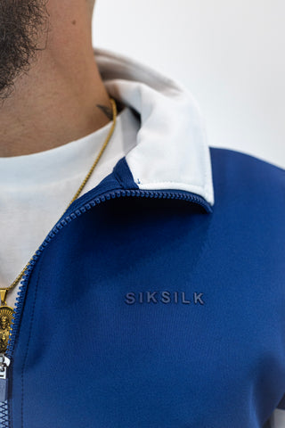 Fato Treino Completo Azul e Branco Sik Silk
