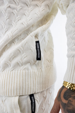 Conjunto Branco Snug Knit Gianni Kavanagh