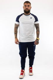 Tech T-Shirt White Navy Sik Silk