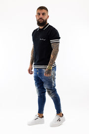 Polo Malha Preto Gianni Kavanagh