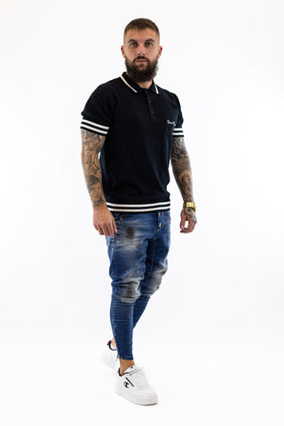 Polo Malha Preto Gianni Kavanagh