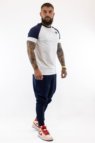 Tech T-Shirt White Navy Sik Silk