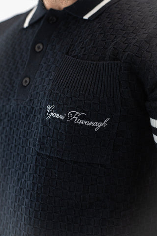 Polo Malha Preto Gianni Kavanagh