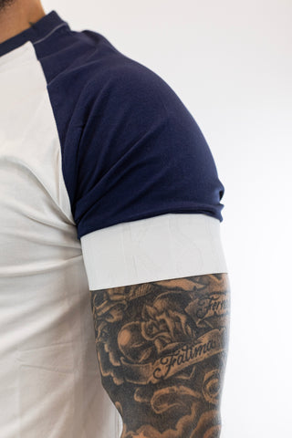 Tech T-Shirt White Navy Sik Silk