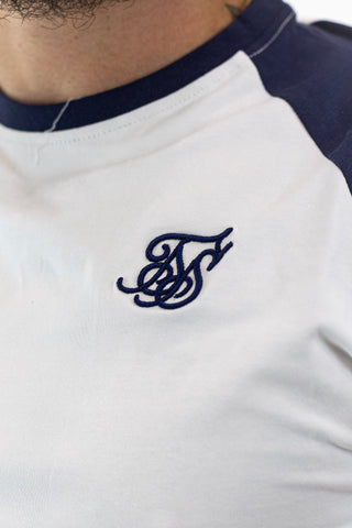 Tech T-Shirt White Navy Sik Silk