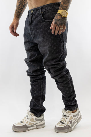 Calça Cinzenta Logomania Gianni Kavanagh