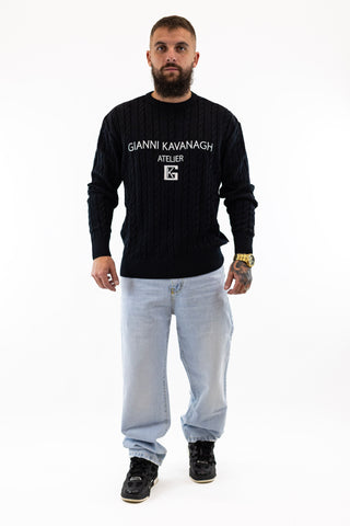 Camisola De Malha Preta Atelier Gianni Kavanagh