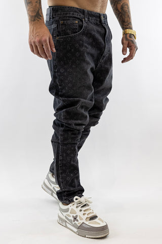 Calça Cinzenta Logomania Gianni Kavanagh