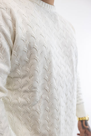 Conjunto Branco Snug Knit Gianni Kavanagh