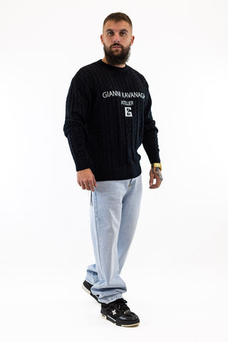 Camisola De Malha Preta Atelier Gianni Kavanagh