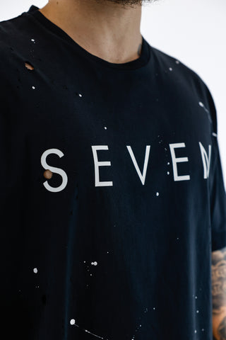 T-shirt Seven Painted - Black