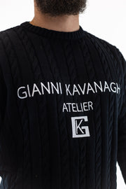 Camisola De Malha Preta Atelier Gianni Kavanagh