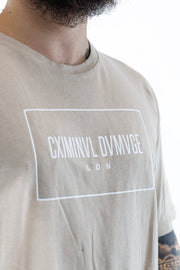 T-shirt Bege Criminal Damage