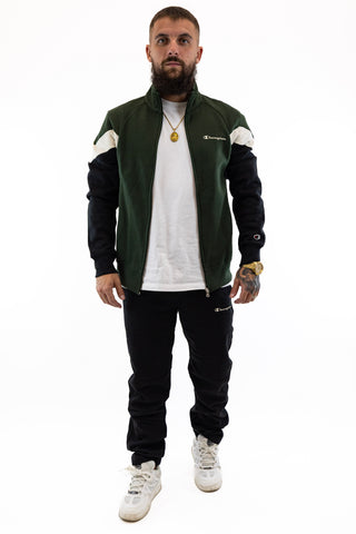 Fato Treino Completo Preto e Verde Champion