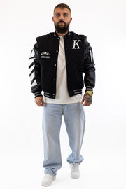 Casaco Bomber Preto Varsity Gianni Kavanagh