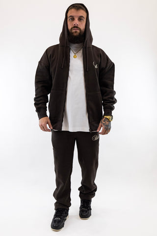 Fato Treino Completo Essentials Castanho Sik Silk