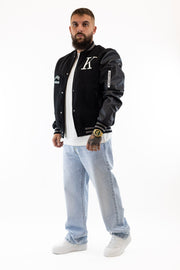 Casaco Bomber Preto Varsity Gianni Kavanagh