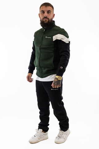 Fato Treino Completo Preto e Verde Champion