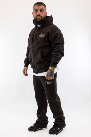 Fato Treino Completo Essentials Castanho Sik Silk