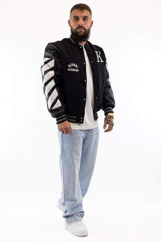 Casaco Bomber Preto Varsity Gianni Kavanagh