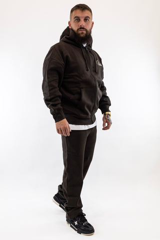 Fato Treino Completo Essentials Castanho Sik Silk