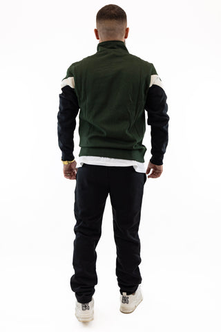 Fato Treino Completo Preto e Verde Champion