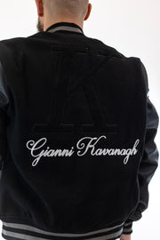 Casaco Bomber Preto Varsity Gianni Kavanagh