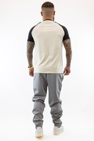 Tech T-Shirt Ecru Black Sik Silk