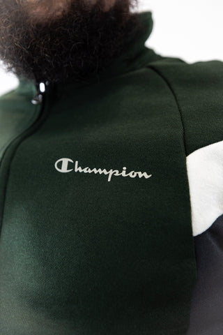 Fato Treino Completo Preto e Verde Champion