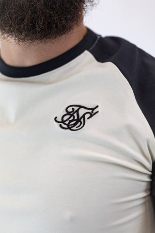 Tech T-Shirt Ecru Black Sik Silk