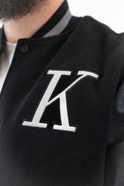Casaco Bomber Preto Varsity Gianni Kavanagh