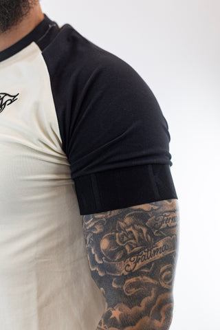 Tech T-Shirt Ecru Black Sik Silk