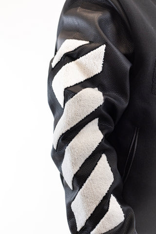 Casaco Bomber Preto Varsity Gianni Kavanagh