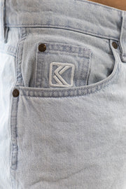 Small Signature Tapered Five Pocket Denim Bleached Blue Karl Kani