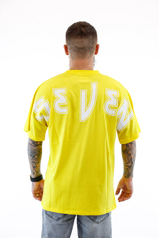 T-shirt Seven Sleveless - Yellow & White