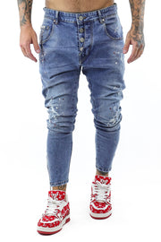 Seven Speckled pants blue