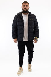 Bomber Preto e Dourado Champion