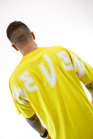 T-shirt Seven Sleveless - Yellow & White