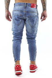 Seven Speckled pants blue