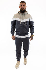 Fato Treino Completo Bege e Cinza Champion