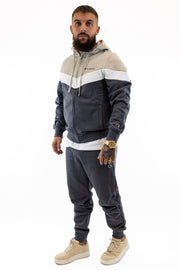 Fato Treino Completo Bege e Cinza Champion