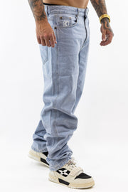 Small Signature Baggy Five Pocket Denim Light Blue Karl Kani