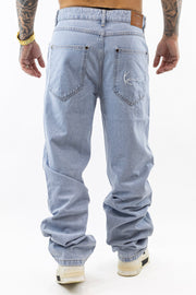 Small Signature Baggy Five Pocket Denim Light Blue Karl Kani