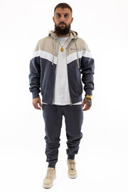 Fato Treino Completo Bege e Cinza Champion