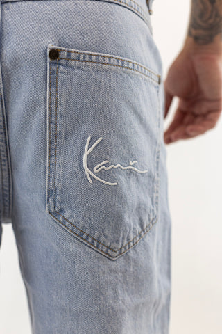 Small Signature Baggy Five Pocket Denim Light Blue Karl Kani