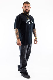 T-Shirt Oversized Preta Champion