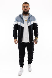 Fato Treino Completo Preto e Azul Champion